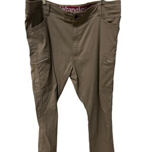 Wrangler Men's Tan Cargo Pants Work Pants Size 44 x 30 Western Cowboy Casual